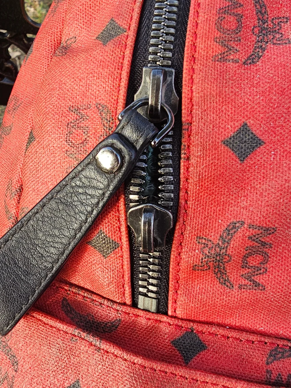 MCM x EKOCYCLE x Will.i.am Limited Edition Red Stark Backpack - Rare!